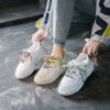 White Shoes Female New Breathable Student Board Shoes Female Flat-Bottom Lace-Up Casual Shoes - Image 2